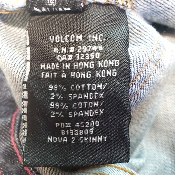 Volcom Womens Jeans Size 1 Nova 2 Skinny Liberated 28x31 - Picture 9 of 10
